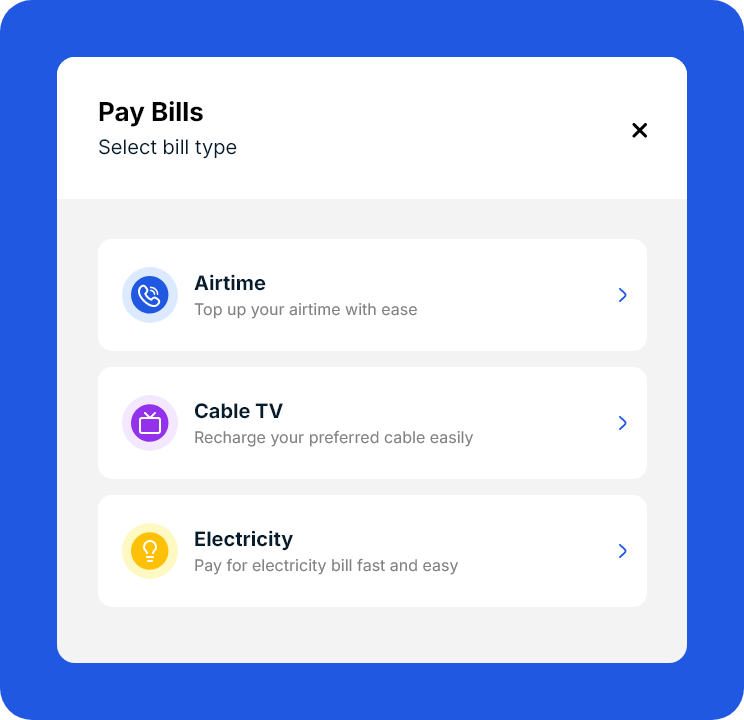 Pay bills